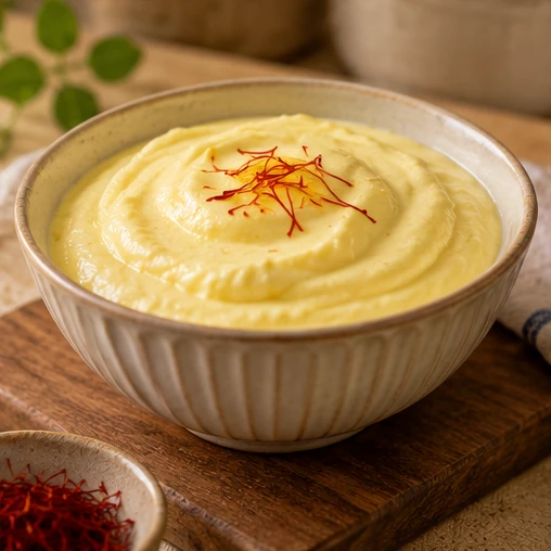 Serving illustration of A bowl of shrikhand